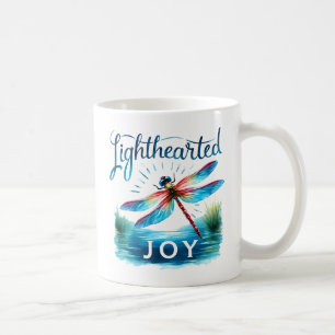 Lighthearted Joy - Artistic Dragonfly Coffee Mug