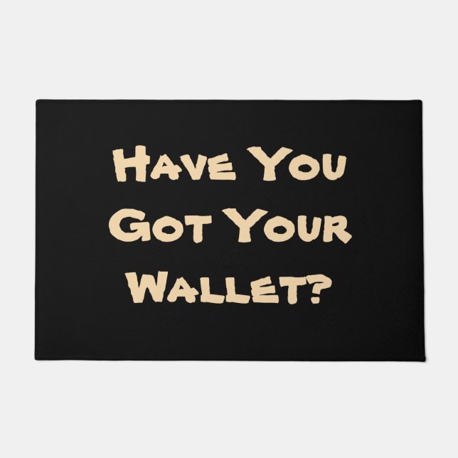 lighthearted reminder phrase original fun doormat (Front)