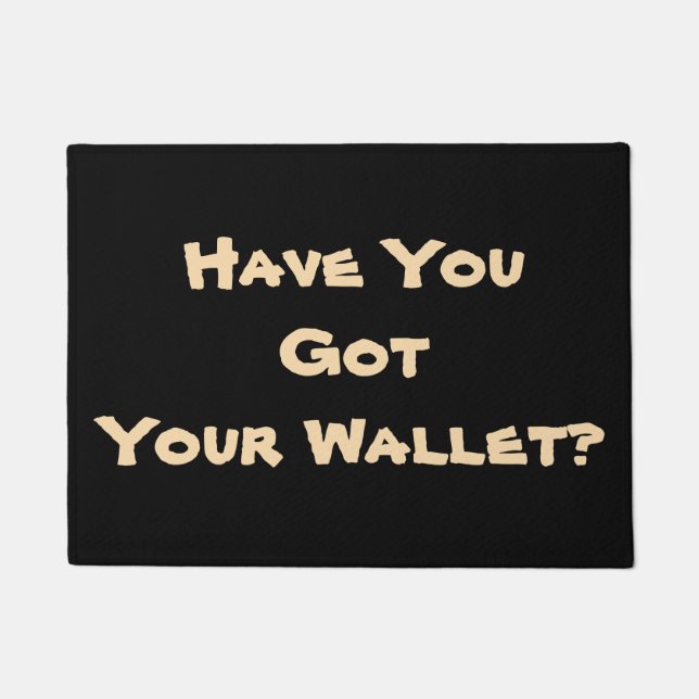 lighthearted reminder phrase original fun doormat (Front)