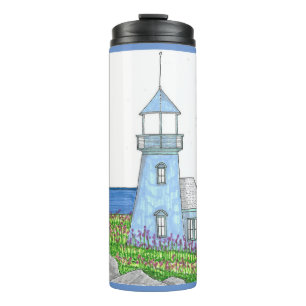 Lighthouse 10; Thermal Tumbler; Grey Blue Thermal Tumbler