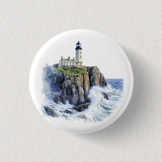 Lighthouse 3 Cm Round Badge