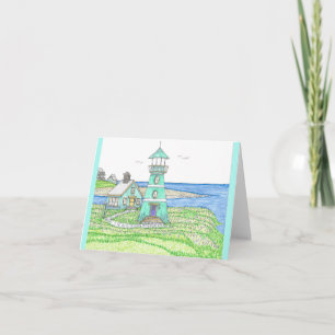 Lighthouse 5 Folded Card