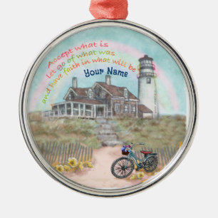 Lighthouse Acceptance Metal Tree Decoration