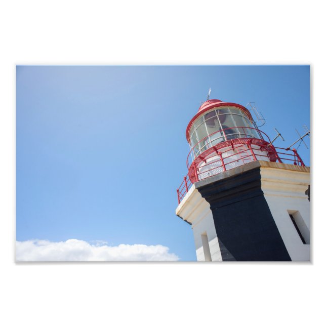 Lighthouse against sky photo print (Front)