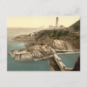 Lighthouse and Bathing Cove, Douglas, Isle of Man Postcard