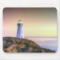 Lighthouse and Sunset Photo