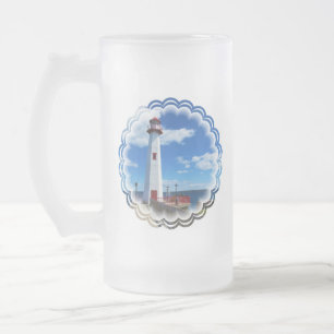 Lighthouse Art Frosted Beer Mug