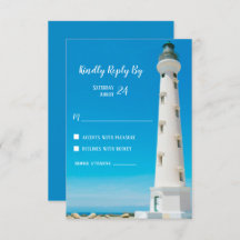 Lighthouse Aruba Destination Wedding RSVP Response
