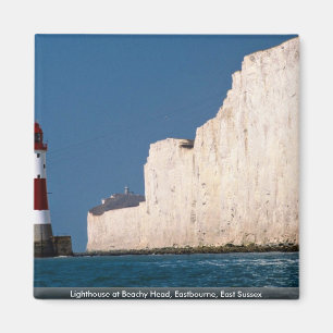 Lighthouse at Beachy Head, Eastbourne, East Sussex Magnet