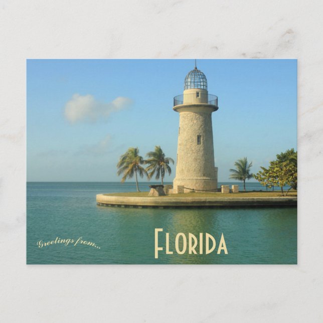 Lighthouse at Biscayne National Park Postcard (Front)