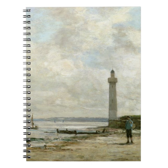 Lighthouse at Honfleur, 1864-66 (oil on panel) Notebook (Front)