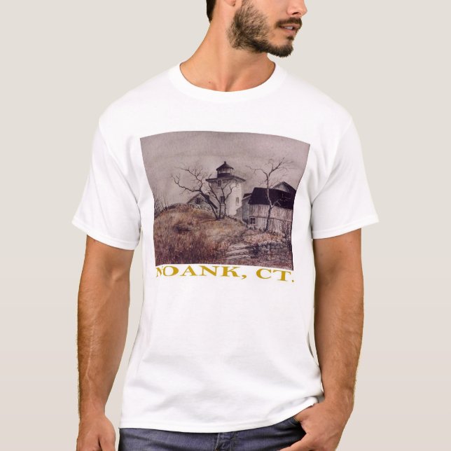Lighthouse at Noank T-Shirt (Front)