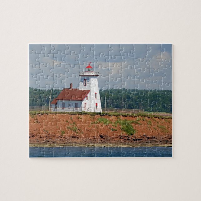 Lighthouse at North Umberland on Prince Edward Jigsaw Puzzle (Horizontal)