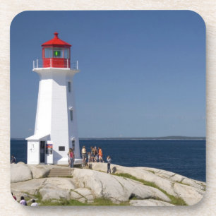 Lighthouse at Peggy's Cove, Nova Scotia, Canada. Coaster