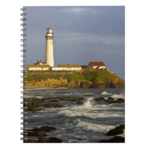 Lighthouse at Pigeon Point State Beach in San 2 Notebook