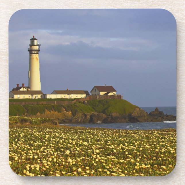 Lighthouse at Pigeon Point State Beach in San Coaster (Front)