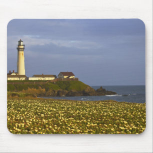 Lighthouse at Pigeon Point State Beach in San Mouse Mat