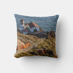 Lighthouse At Point Reyes National Seashore Cushion