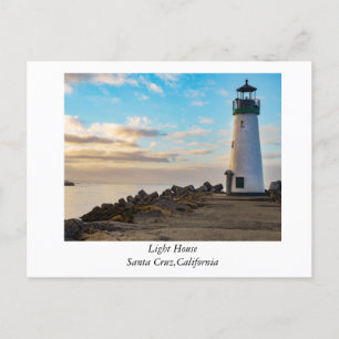 Lighthouse at Santa Cruz,California Postcard