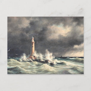 Lighthouse at Stora Balt, fine art Postcard