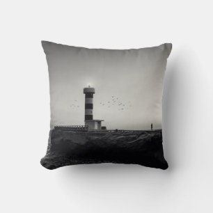 Lighthouse at Sunset Cushion