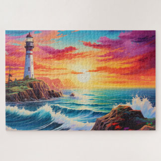 🌅Lighthouse at Sunset Jigsaw Puzzle