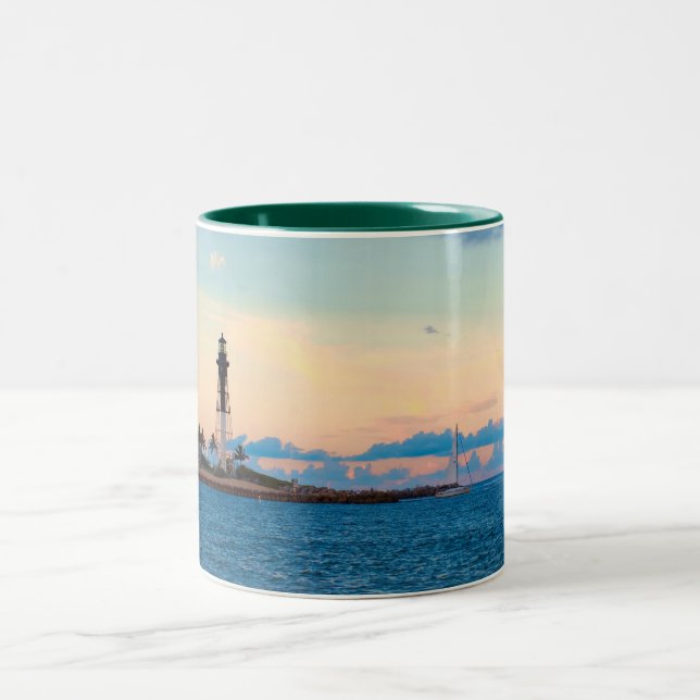 Lighthouse at Sunset Mug (Center)