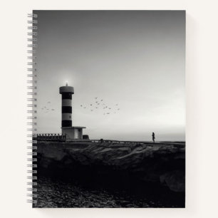 Lighthouse at Sunset Notebook