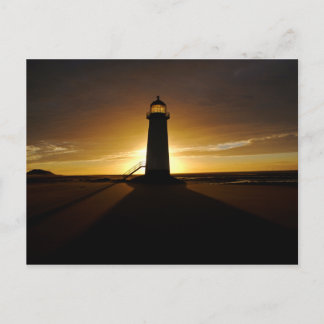 Lighthouse at Sunset Postcard