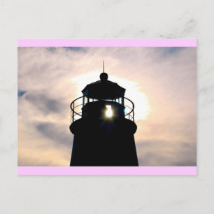 Lighthouse at Sunset Postcard