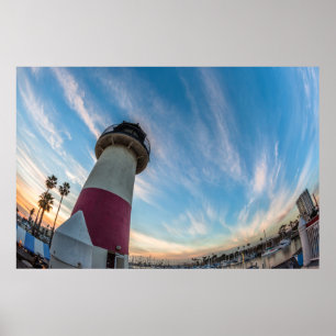 Lighthouse at the Oceanside Harbor Poster