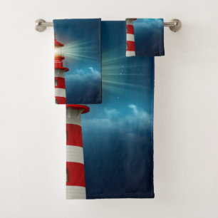 Lighthouse bath towel set