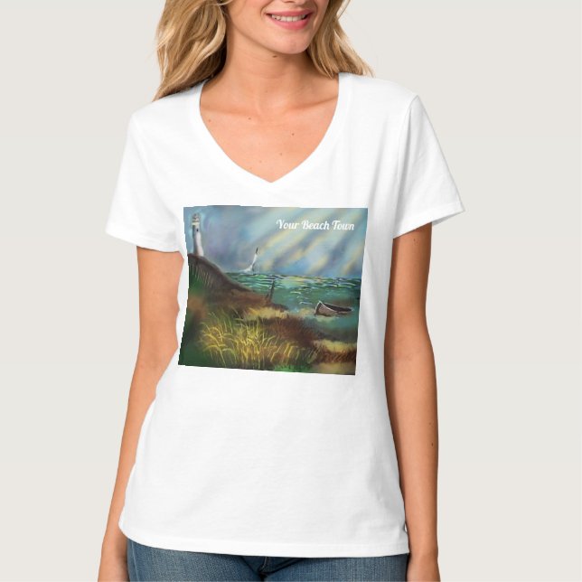 Lighthouse Beach Women's T-Shirt (Front)