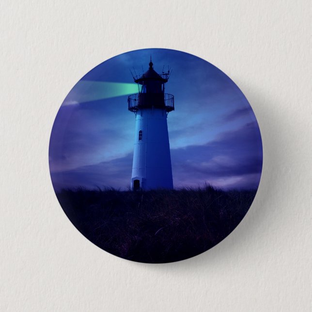 Lighthouse Beacon Round Button (Front)