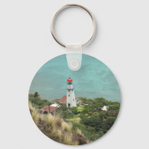 Lighthouse Below Key Ring