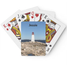 Lighthouse Bicycle Playing Cards - Personalise it!
