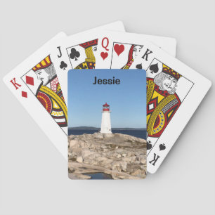 Lighthouse Bicycle Playing Cards - Personalise it!