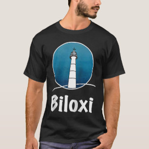 Lighthouse Biloxi Beach Raglan T-Shirt