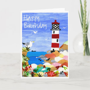'Lighthouse' Birthday Card