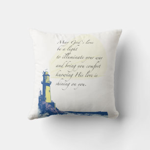 Lighthouse Blessings Prayer Cushion
