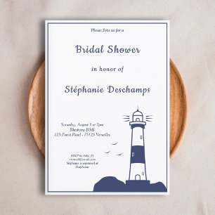 Lighthouse Bridal Shower Invitation