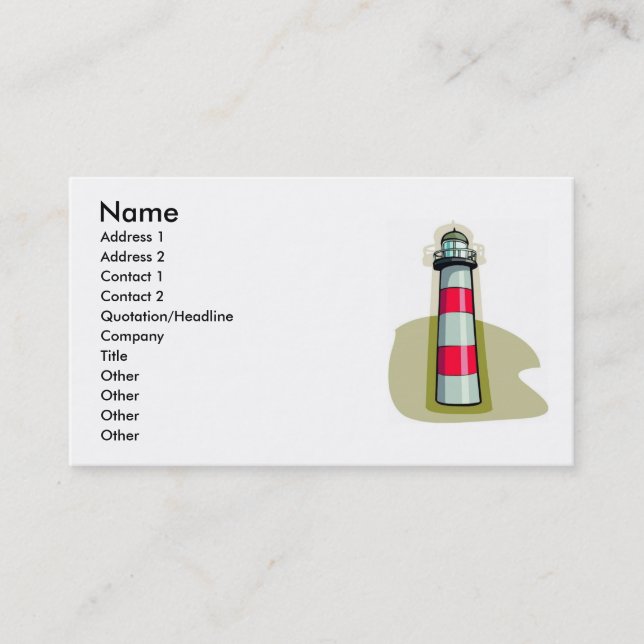 Lighthouse Business Card (Front)