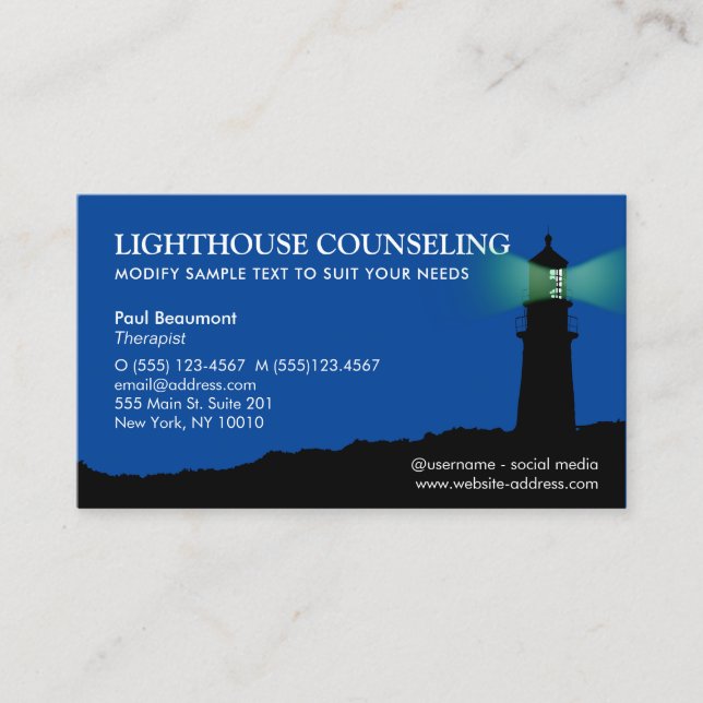 Lighthouse Business Card (Front)