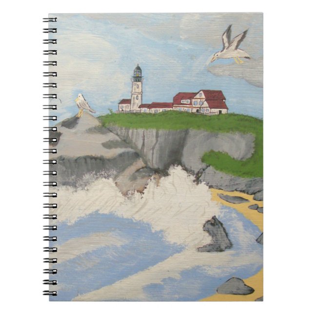 Lighthouse by the Sea Notebook (Front)