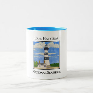Lighthouse, Cape Hatteras, National Seashore Two-Tone Coffee Mug