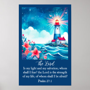 Lighthouse Christian Wall Art Poster
