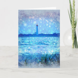 Lighthouse Christmas Card