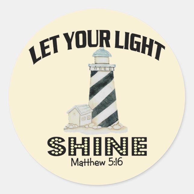 Lighthouse Classic Round Sticker (Front)