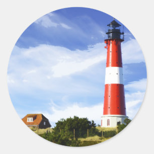 Lighthouse Classic Round Sticker