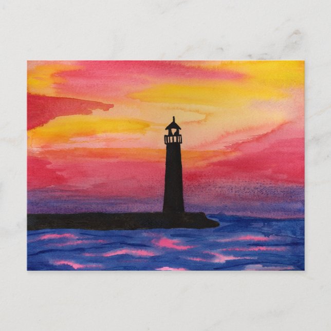 Lighthouse, Door County, WI Postcard (Front)